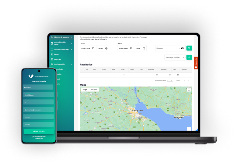 Superventamovil — app de logística de ventas y optimización de rutas